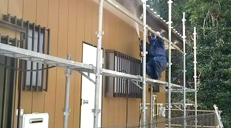 施工事例：鹿嶋市大野地区K様宅-外壁塗装工事：神栖市の塗装・建設工事なら山昭工業