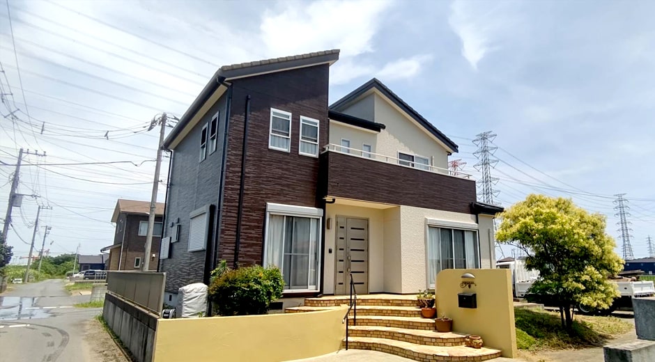 施工事例：茨城県神栖市 M様邸 塗装・防水工事：神栖市の塗装・建設工事なら山昭工業